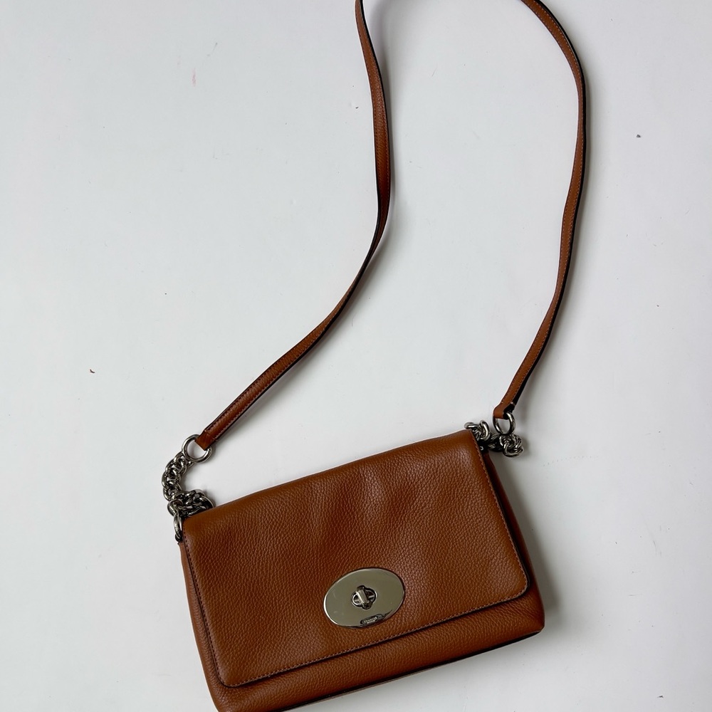 Coach light Brown Leather crossbody - Picture 2 of 8